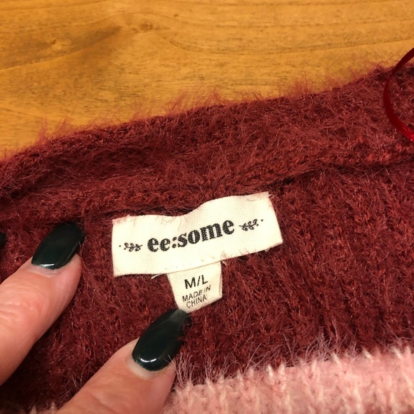 Like new fuzzy cardigan sweater - Picture 2 of 3